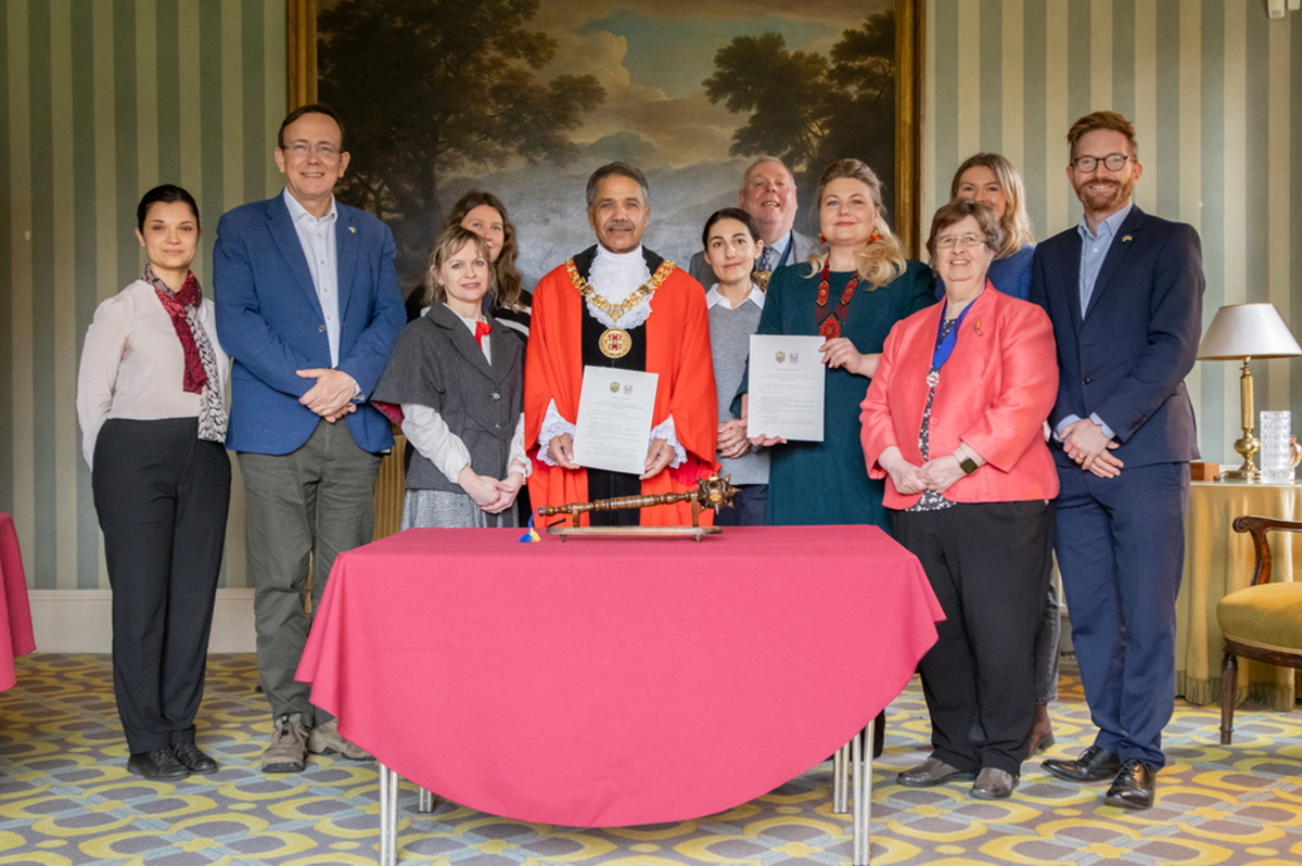 Twinning signing event